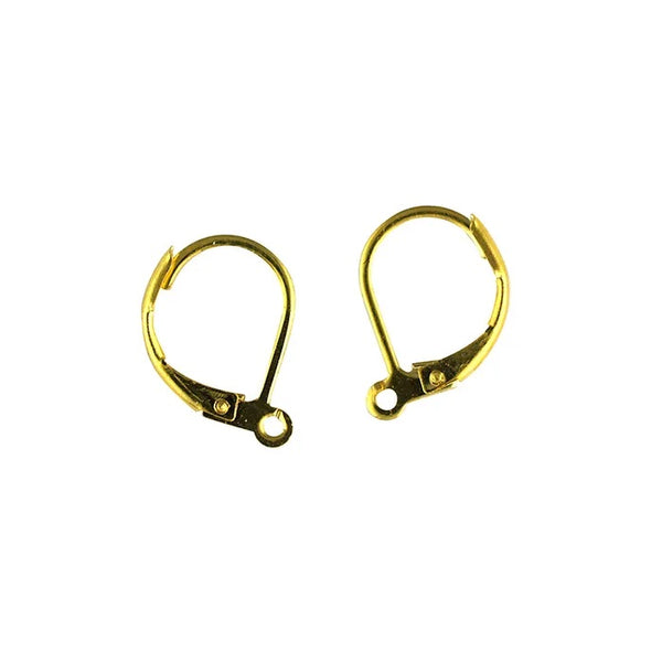 15mm Metal Alloy Earrings with Lever Back (available in 2 colours)