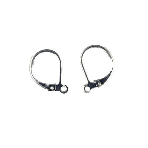 15mm Metal Alloy Earrings with Lever Back (available in 2 colours)