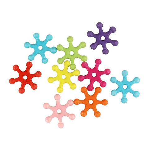 15mm Plastic Starburst Beads