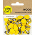 15mm Wooden Bees Embellishment