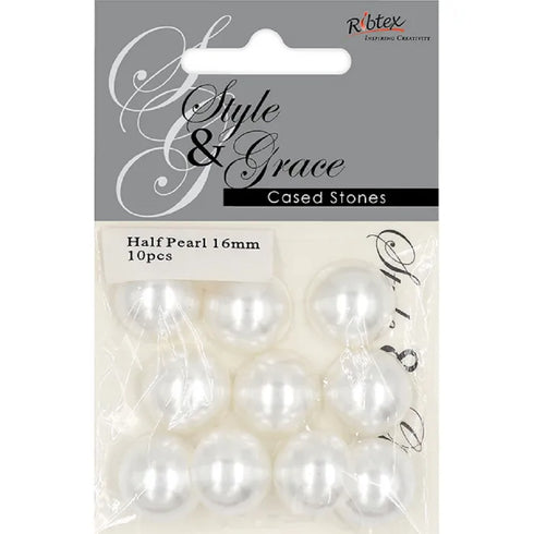 16mm Style & Grace Half Pearl