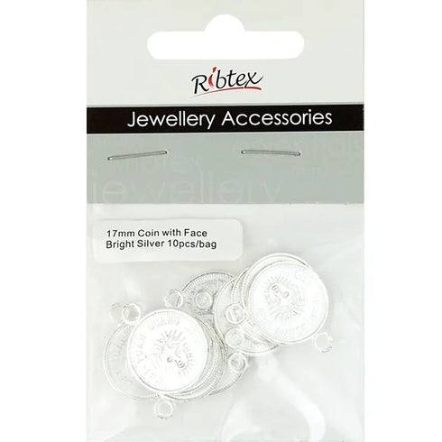 17mm Metal Alloy Coin Charms