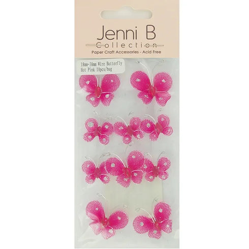 18mm & 30mm Wire Butterfly (available in 4 colours)