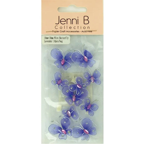 18mm & 30mm Wire Butterfly (available in 4 colours)