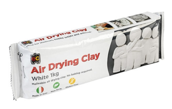 1Kg White Air Drying Modelling Clay