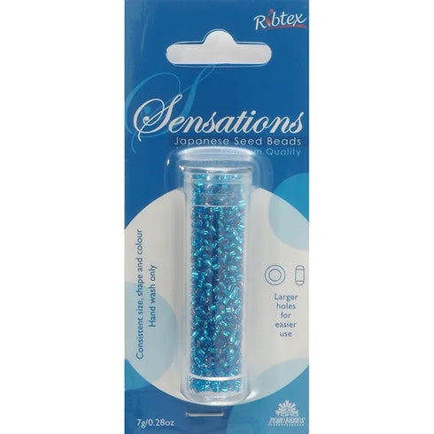 2.2mm Silver Lined Blue Colour Toho Seed Beads