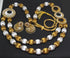 White & Gold Handmade Necklace & Earring Silk Thread Jewellery