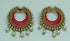 Red Handmade Nethi Chutti, Necklace & Earring Silk Thread Jewellery
