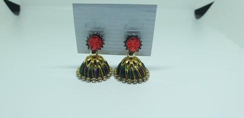 Muti Colour Handmade Silk Thread Earring Jewellery