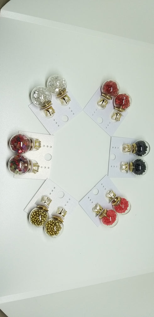 Glass Earring Jewellery (available in 8 colours)