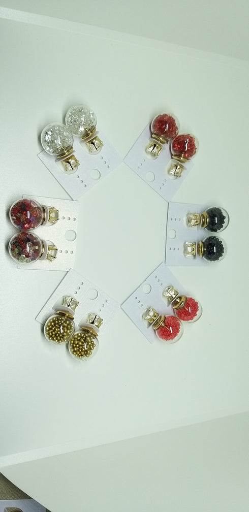 Glass Earring Jewellery (available in 8 colours)