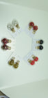 Glass Earring Jewellery (available in 8 colours)