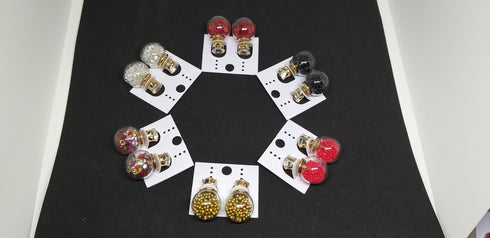 Glass Earring Jewellery (available in 8 colours)