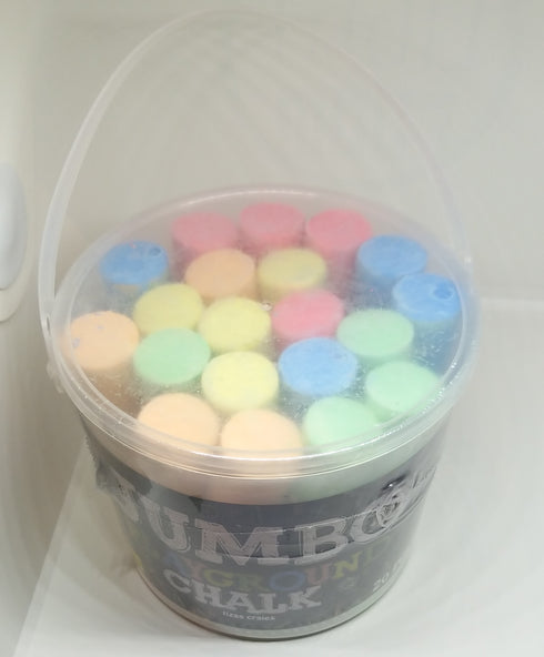 Bucket of Jumbo Playground Chalks | Sidewalk Chalk & Coloured Chalk | AussieSuperStore