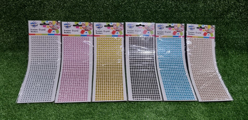 Single Colour Crystal Rhinestones Sticker (available in 6 colours)