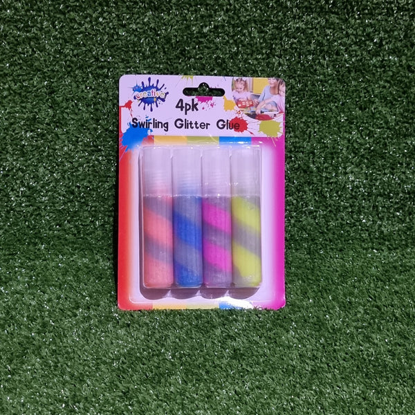 4Pk Craft Swirl Glitter Glue