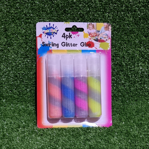 4Pk Craft Swirl Glitter Glue