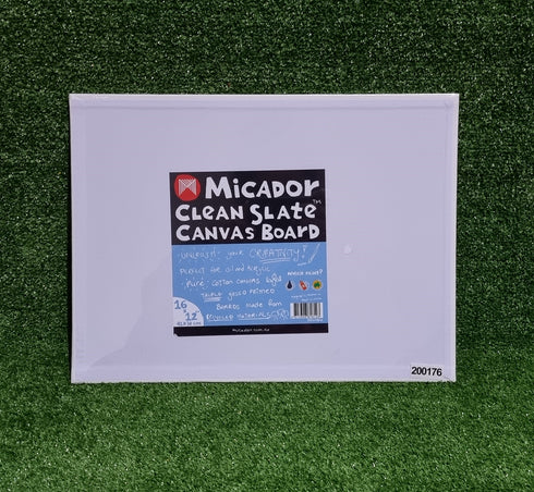 16inch x 12inch Micador Slate Canvas Board