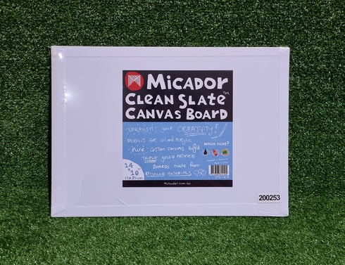 14inch x 10inch Micador Slate Canvas Board