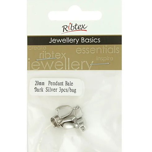 20mm Metal Alloy Pendant Bale (available in 3 colours)
