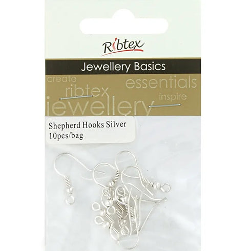 20mm Metal Alloy Shepherd Hook Earring (available in 8 colours)
