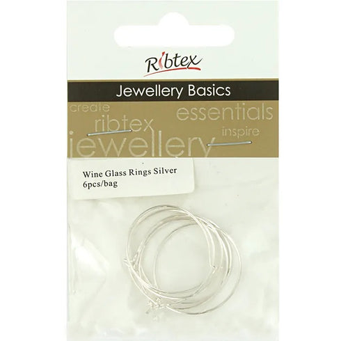 20mm Metal Alloy Wine Glass Rings (available in 2 colours)