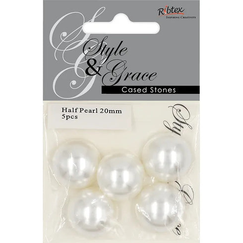 20mm Style & Grace Half Pearl