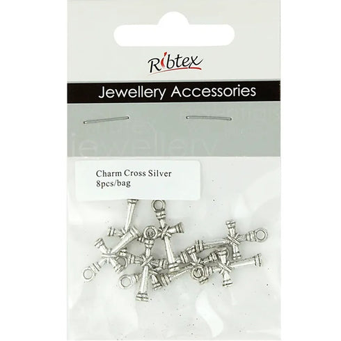21mm Metal Alloy Cross Shape Charms
