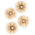 22mm Metal Alloy Enamel Flowers