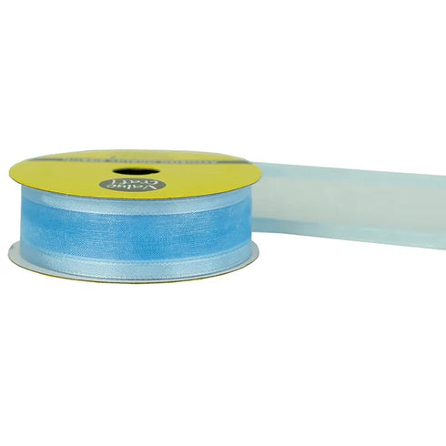 22mm Satin Sheer Edge Ribbons - 5m (available in 10 colours)
