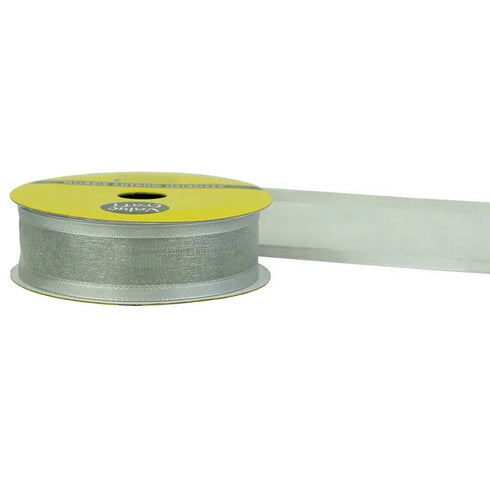 22mm Satin Sheer Edge Ribbons - 5m (available in 10 colours)