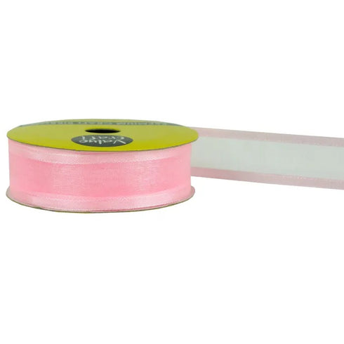 22mm Satin Sheer Edge Ribbons - 5m (available in 10 colours)
