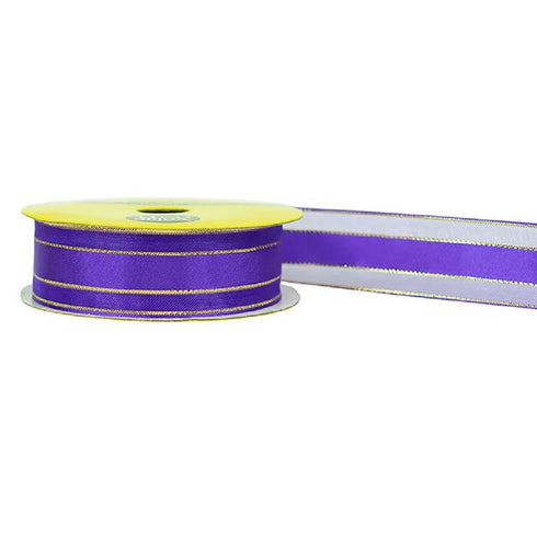 22mm Sheer Edge Satin Ribbons - 4m (available in 13 colours)