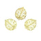 22mm Gold Colour Leaf Charms