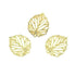 22mm Gold Colour Leaf Charms