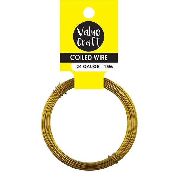 24 Gauge Craft Coiled Wire (available in 3 colours)