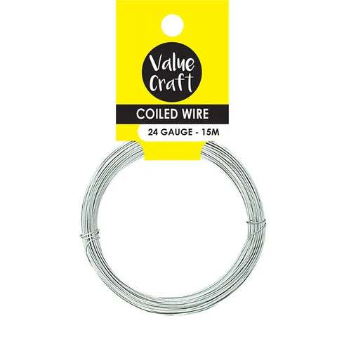 24 Gauge Craft Coiled Wire (available in 3 colours)