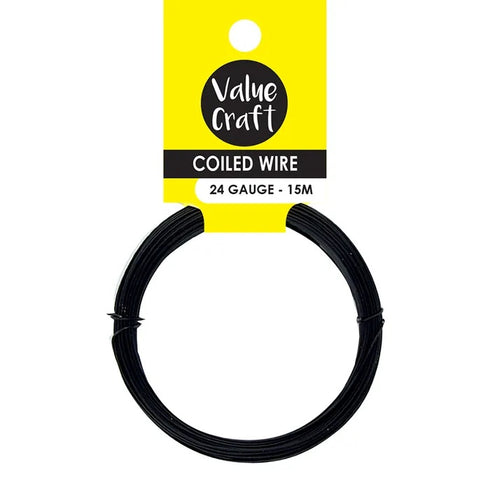 24 Gauge Craft Coiled Wire (available in 3 colours)