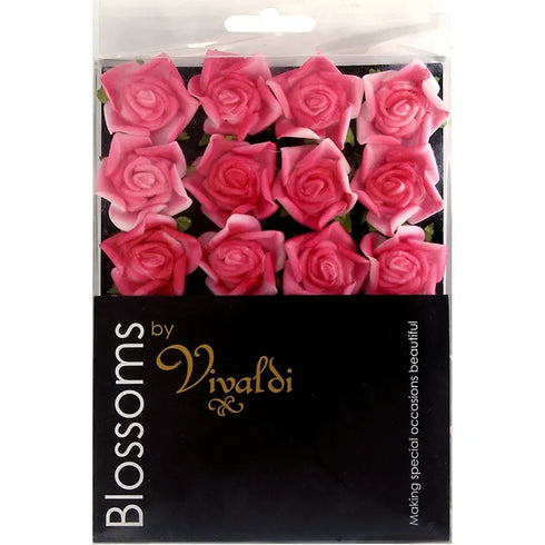 25mm Foam Rose Head Flowers (available in 7 colours)
