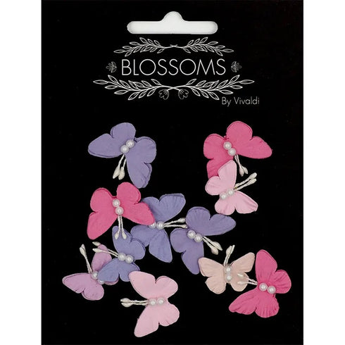 25mm Mini Paper Butterfly Embellishments