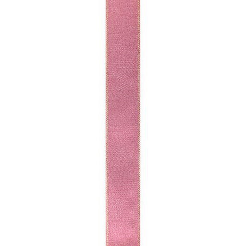 25mm Nylon Metallic Pink Colour Taffeta Ribbon