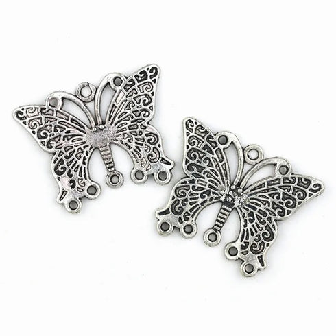 25mm x 35mm Metal Alloy Butterfly Feature