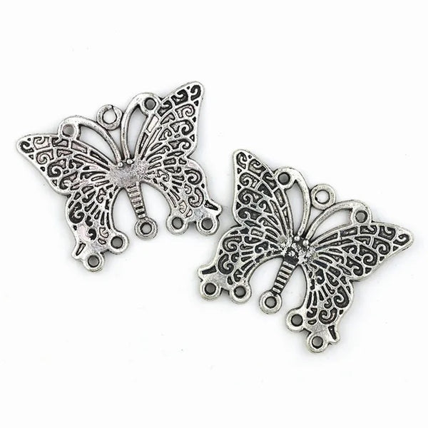 25mm x 35mm Metal Alloy Butterfly Feature