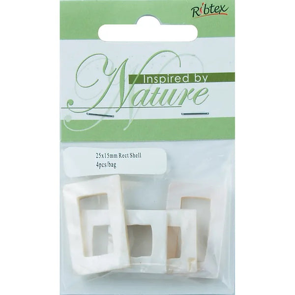 25x15mm Rectangle Shape Shell Beads