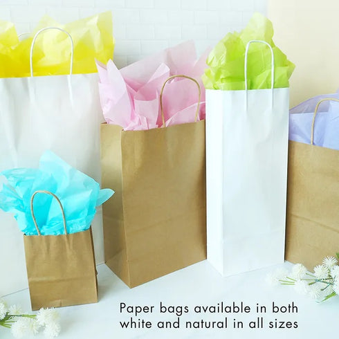 White Colour Large Paper Gift Bags