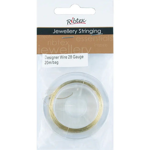 28 Gauge Metal Alloy Designer Beading Wire (available in 2 colours)