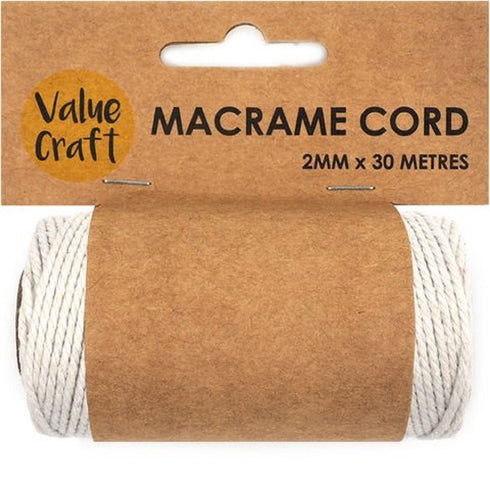 2mm Macrame Cord (available in 3 colours)