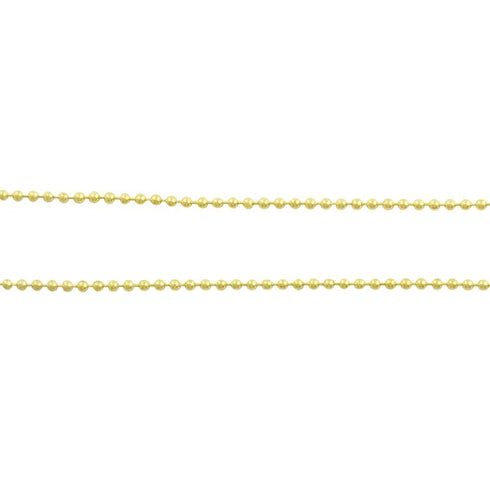 2mm Metal Alloy Ball Chain with Ends (available in 4 colours)