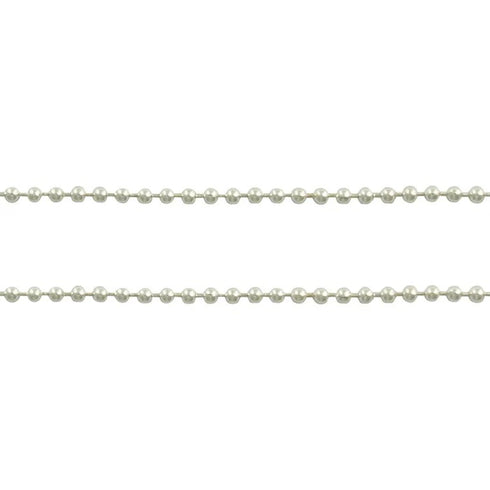 2mm Metal Alloy Ball Chain with Ends (available in 4 colours)