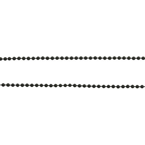 2mm Metal Alloy Ball Chain with Ends (available in 4 colours)
